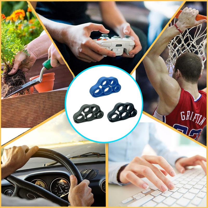 Силиконовые тренажеры для пальцев, эспандеры для тренировки пяти пальцев, упражнения для запястья, растяжитель пальцев, эспандер, тренажер для силы, реабилитационный тренажер, натяжитель