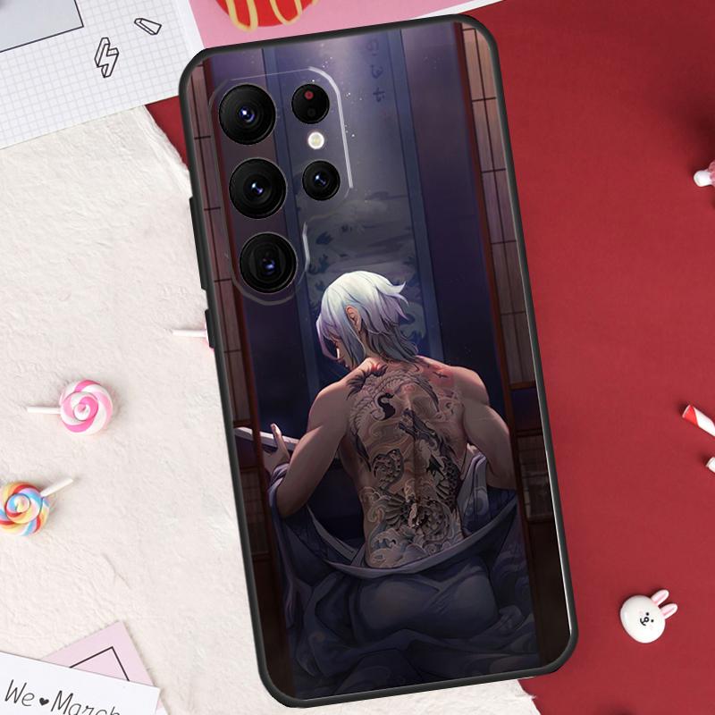 Кейс Kamisato Ayato Genshin Impact Для Samsung Galaxy S26 Ultra S20 S21 S22 S23 S24 S25 Ultra S10 Plus S25 FE Чехол