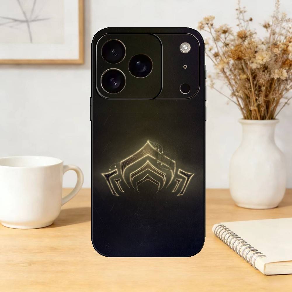 Чехол для телефона W-Warframe Видеоигра Силиконовый черный Мягкий Для IPhone 17,16,15,14,13,12,11,SE,Plus Pro Max