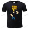 Cotton New Arrival Unisex T-Shirt New T Shirt Unisex Summer Casual JOHNNY BRAVO 1 Black Unisex Funny Vintage Print T Shirt Euro Size