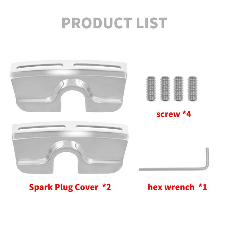 Motorcycle Spark Plug Head Bolt Cover For Harley Touring Electra Gllide Twin Cam Dyna Softail Fat Bob FXDF FLHX 1999-2017