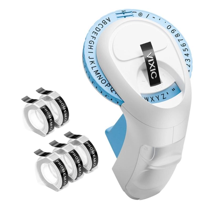 Household Embossing Label Maker Easy to Use Portable E975 Labelling Device for Print Price Date Names