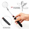 Car Mirror Portable Telescoping Flexible Head Inspection Mirror LED Light Adjustable 360 Degree Swivel Viewing Auto Hand Tools