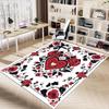1PC Rose Heart Non-Slip Floor carpet, Office, family, bedroom, Studio - Large Area Rug, Vibrant Colors-C0498