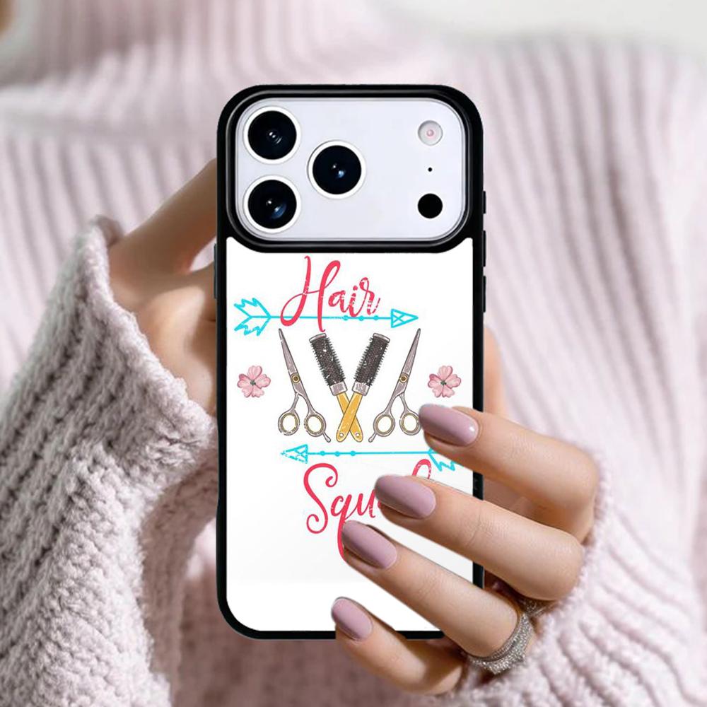Парикмахерская Расческа Салон Красоты мягкий Чехол для Телефона Для Apple iPhone 17 Air 16E 15 14 Plus 13 12 11 Pro Max Mini Funda Чехол