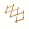 1pc Wooden Retractable Closet Organizer - Space-Saving Wall Mount for Clothes, Hats, & Ties - Durable, Foldable, Aesthetic Stora