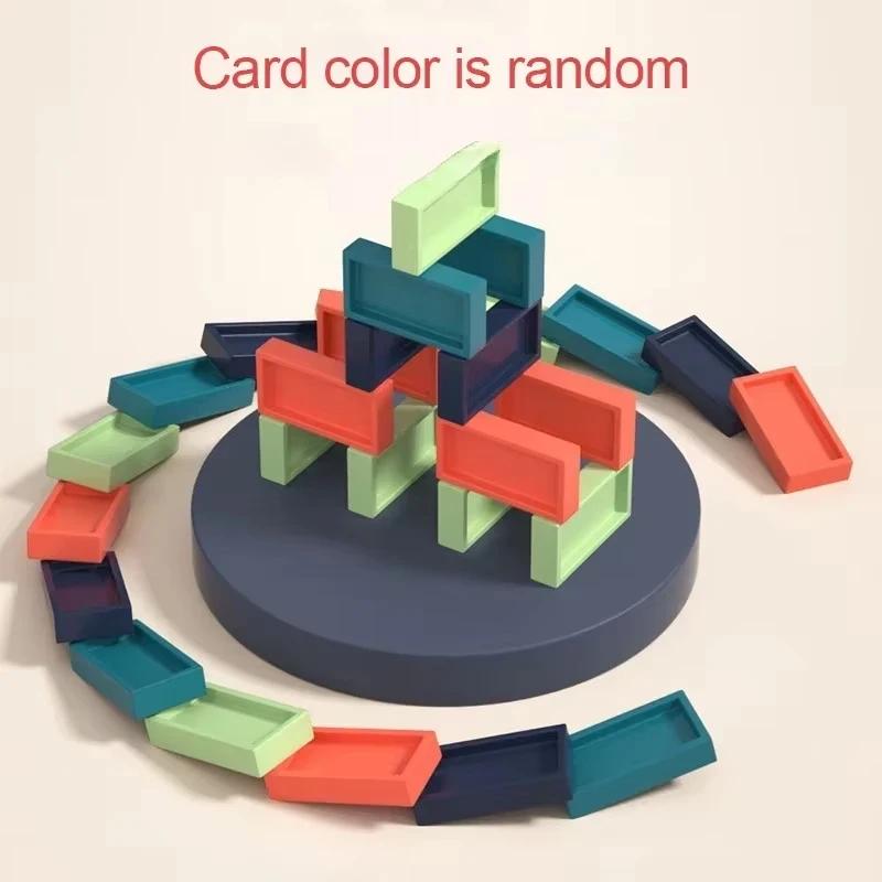 Автоматическая укладка поезда домино с электромобилем, наборы кирпичных блоков, творческие игры, интеллектуальные развивающие игрушки для самостоятельного изготовления, подарок на день рождения для детей