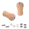 VISPREA Для Shimano Для Daiwa SHIMANO DAIWA Пробковая Деревянная Ручка Ручка Силовая Ручка Ручка Катушка для Заброса Приманки Ручка Рыболовной Катушки Замена Винт с Подшипником YU323