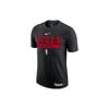 Футболка NBA Chicago Bulls Practice Dri-Fit, черная мужская уличная одежда DR6456-010