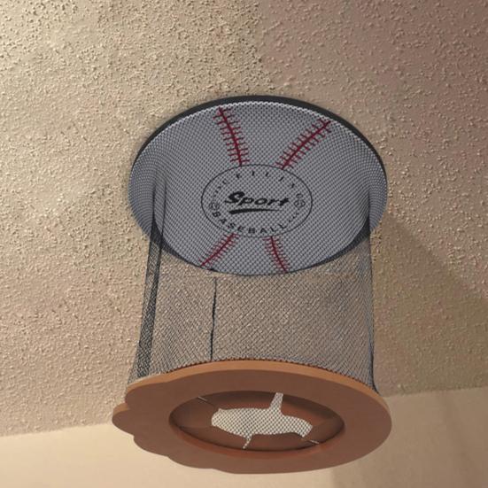 Подвесное комнатное баскетбольное кольцо на потолок, развивающая мини-игра в бейсбол, игрушка для детей и взрослых для снятия стресса, бейсбольная мишень с мягким мячом