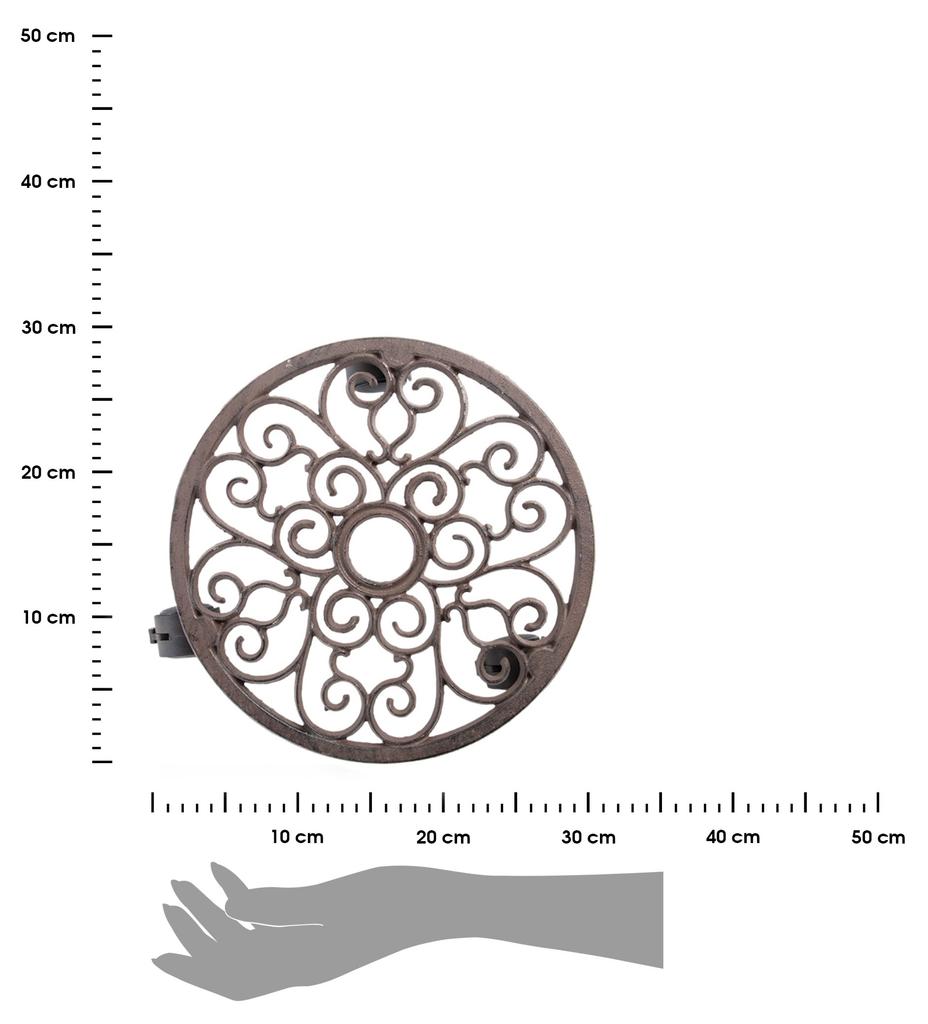 Żeliwny Wózek Na Donicę 29 Cm