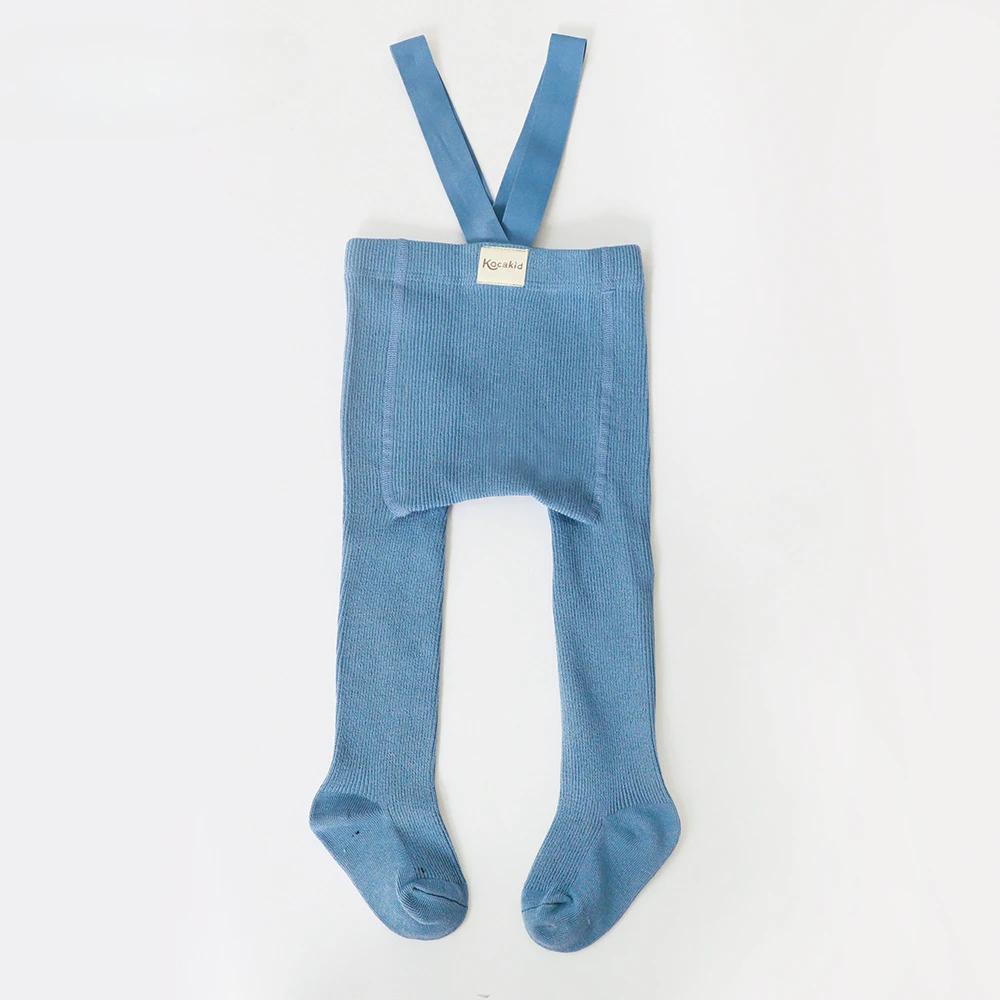 Baby Girl Boy Stocking 0-3Y Infant Toddler Knit Tights Newborn Suspender Tights Pantyhose Solid High Waist Overall Legging