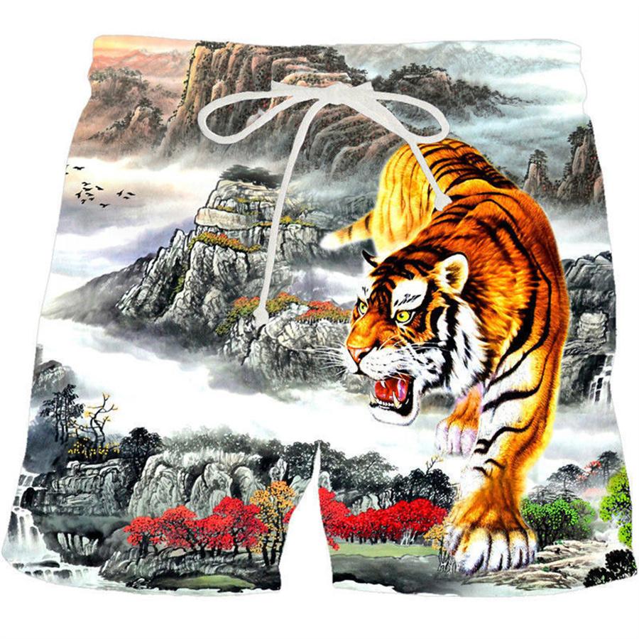 Мужские шорты, летние повседневные молодежные пляжные шорты с 3D принтом, весенние маленькие эластичные короткие брюки