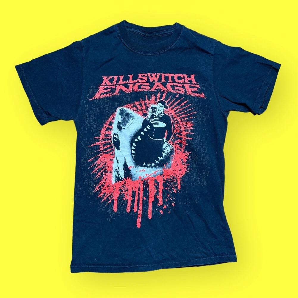 Летняя футболка Killswitch Engage Мужская Маленькая Черная Винтажная Y2K Футболка группы Дышащая Влагоотводящая Универсальная футболка