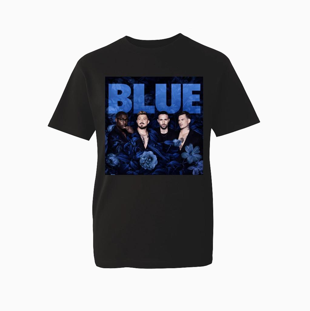 Floral Music Group T-shirt Blue Boy Band Reunion Graphic Concert Unisex T-Top