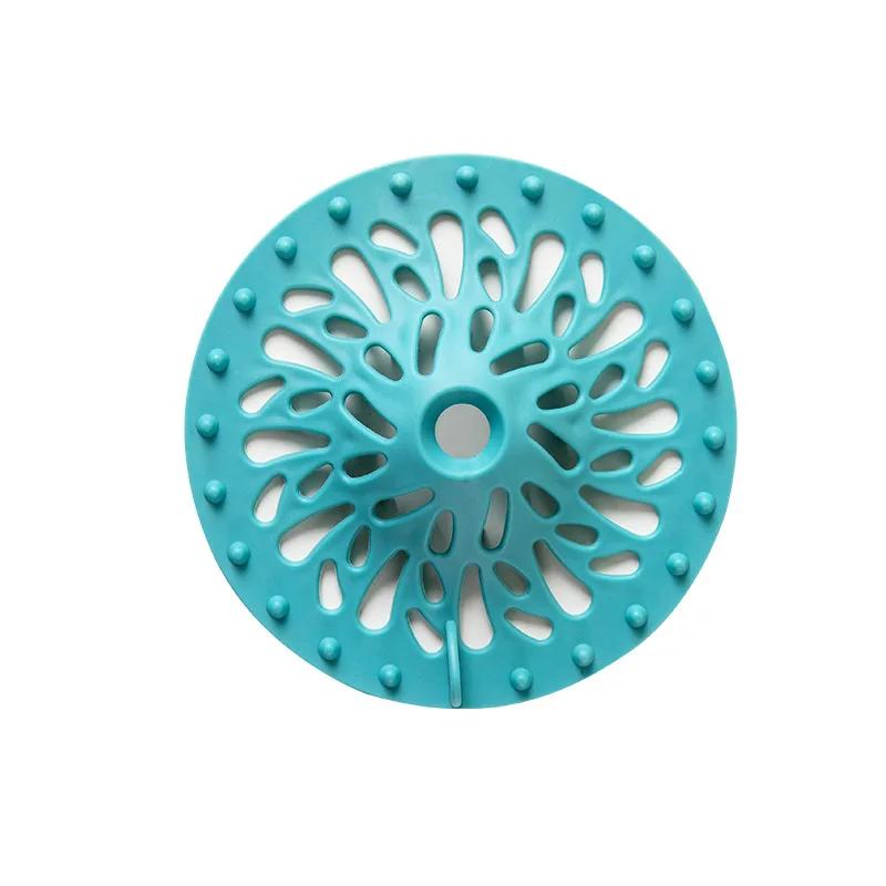 Silicone Kitchen Sink Shower Filter Hair Catcher Drain Cover Stopper Sink Strainer Drainer Floor Drain Bathroom Accessories