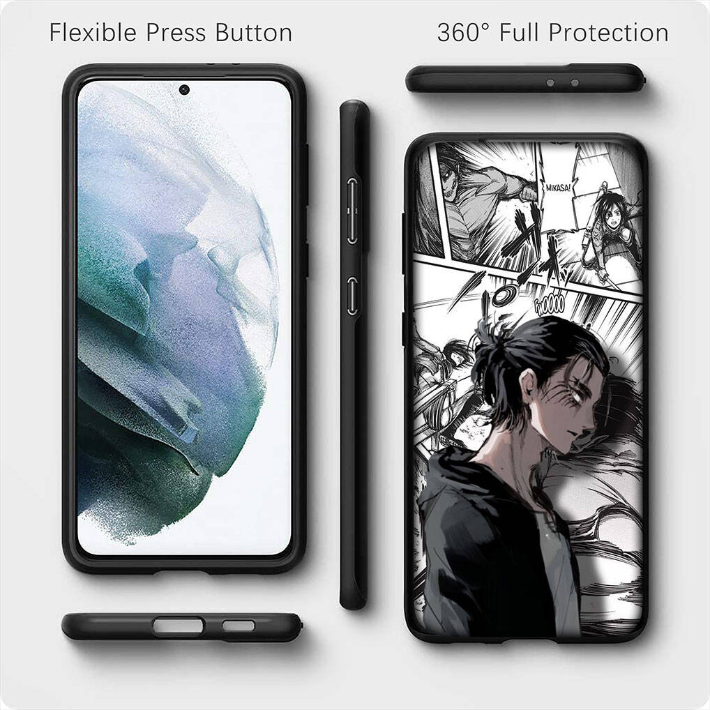 for iPhone 17 16 15 Xiaomi Poco F7 F8 X7 C85 C75 C71 M8 Redmi Note 14 13 12 11 Pro Max 14C 13C 15C A3 A4 Phone Case Eren Jaeger Attack on Titan Levi