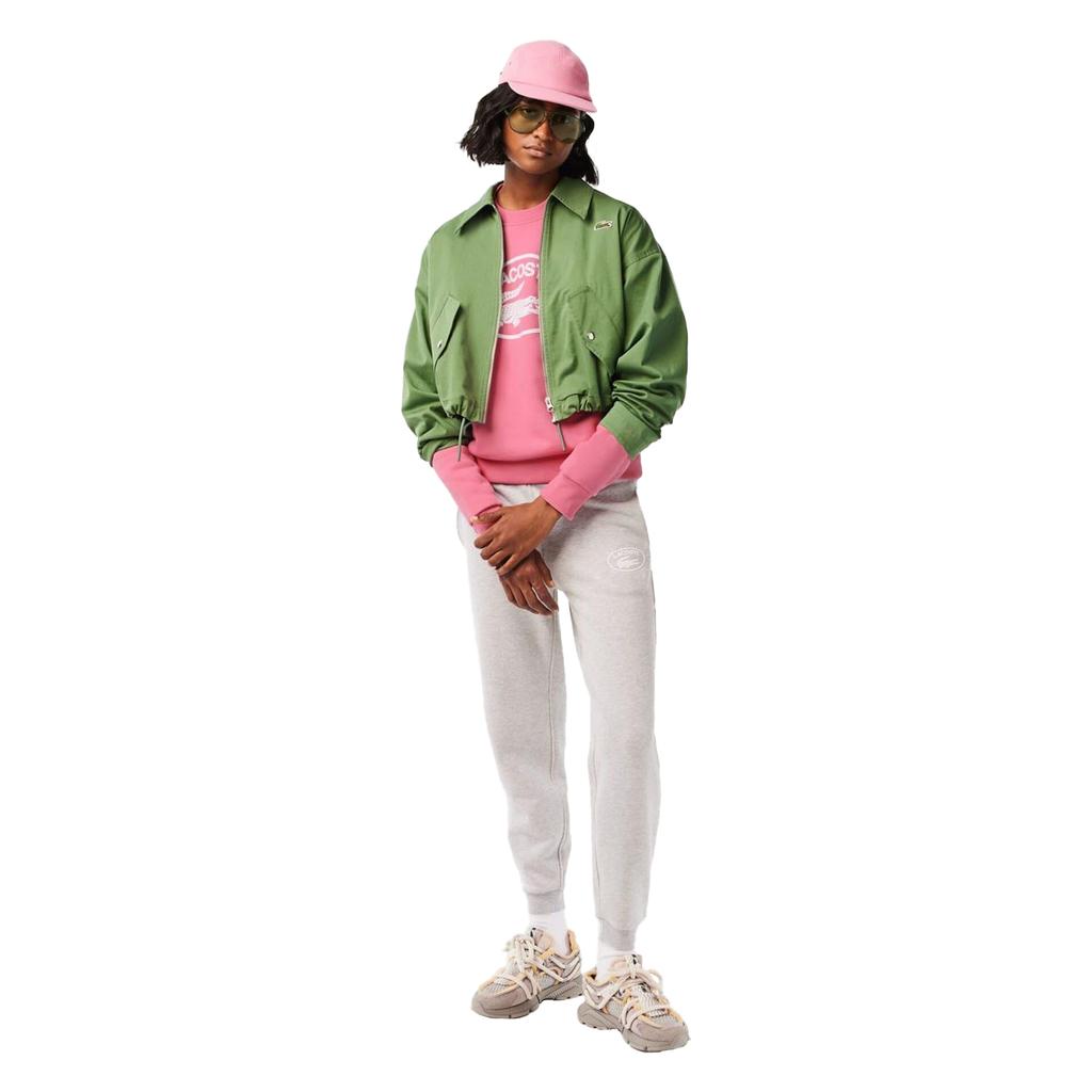 Lacoste Женский/Дамский Свободный Свитшот из Органического Хлопкового Флиса