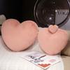 Small Fresh Love Throw Pillow Plush Toy Heart-Shaped Doll Home Living Room Pillow Girls Bag Keychain Pendant