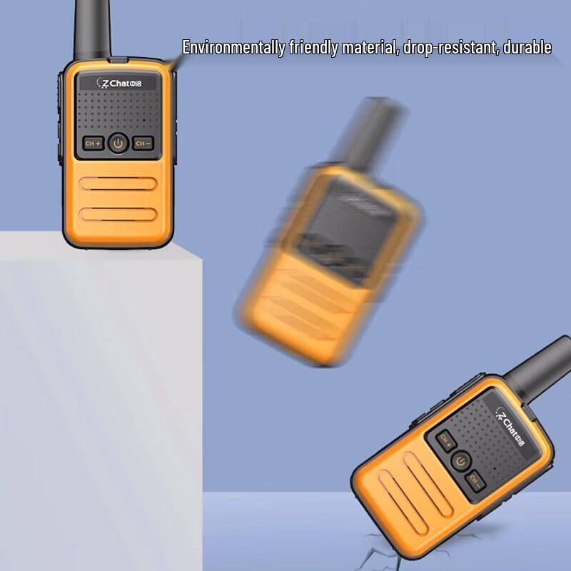 Zchat K10 Детская рация с большим радиусом действия, перезаряжаемая - Комплект из 2 шт. (Китайская версия)