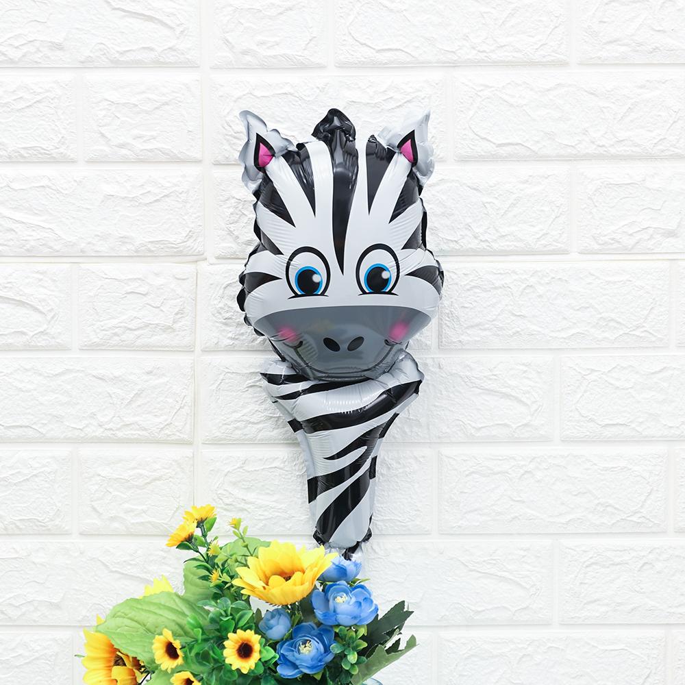 Товары Сафари Джунгли Голова животного Тигр Лев Обезьяна Жираф Корова Фольгированный шар Детские надувные игрушки