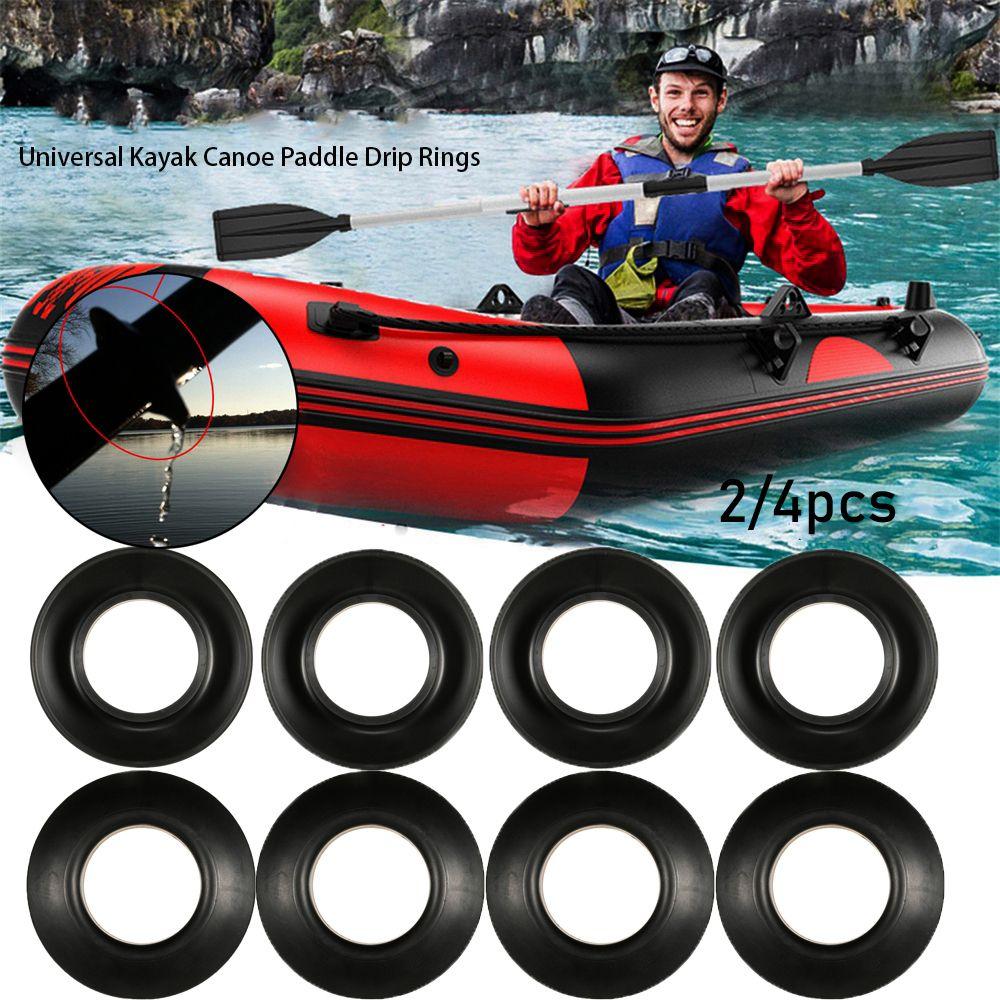 Rowing Boat Black Propel Paddle Parts Splash Guards Kayak Oar Accessories Drip Ring Replacement