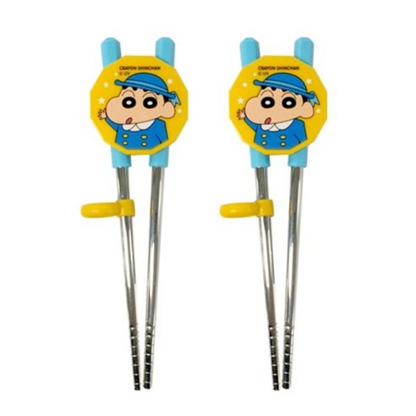 Leburn Crayon Shin-chan, Two-handed Corrective Chopsticks, Mixed Colors, 2 Pieces