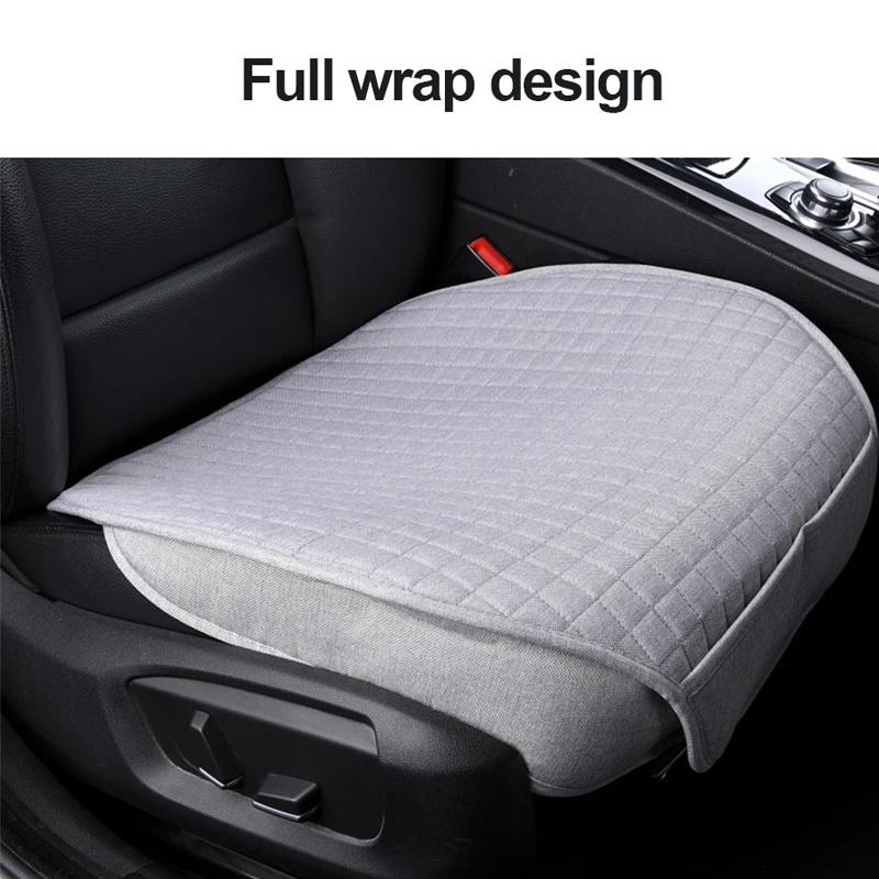 SEAMETAL Льняной чехол на автомобильное сиденье Дышащая льняная подушка для автомобильного сиденья Защитная накладка для автокресла Универсальная для седанов и внедорожников
