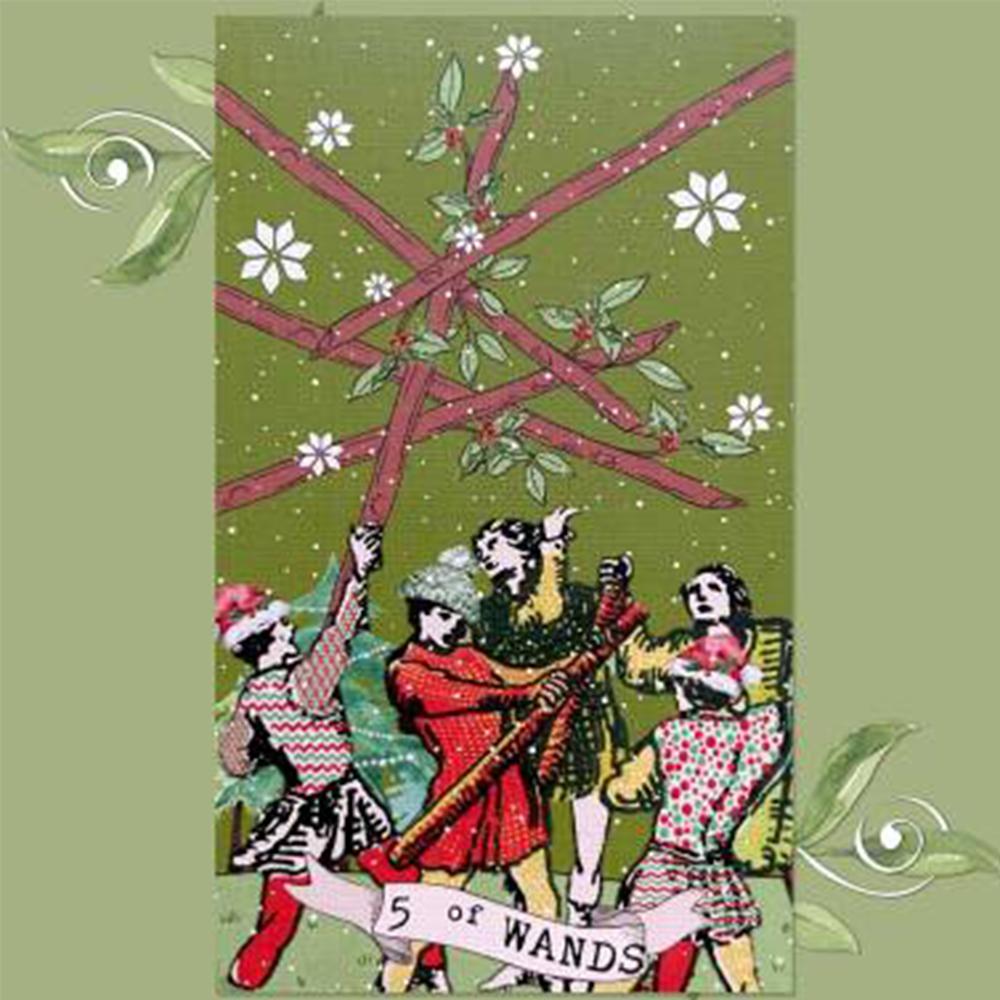 12*7cm Pixie's Whisper Tarot Deck Christmas Edition Limited Release, 78 Tarot Cards with 10+ Different Types of Card Back