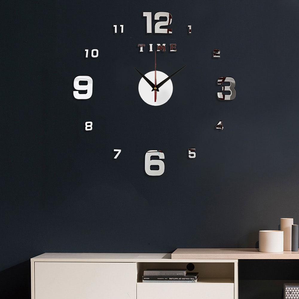 3D светящиеся настенные часы, зеркальные настенные наклейки, креативные часы «сделай сам», съемные художественные наклейки, домашний декор, кварцевая игла для гостиной, хит продаж