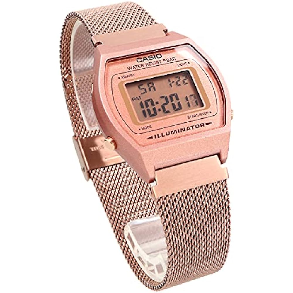 Casio CASIO Цифровые часы Винтажная серия B640WMR-5A Унисекс Розовое золото Металлический сетчатый ремешок Зарубежные М...