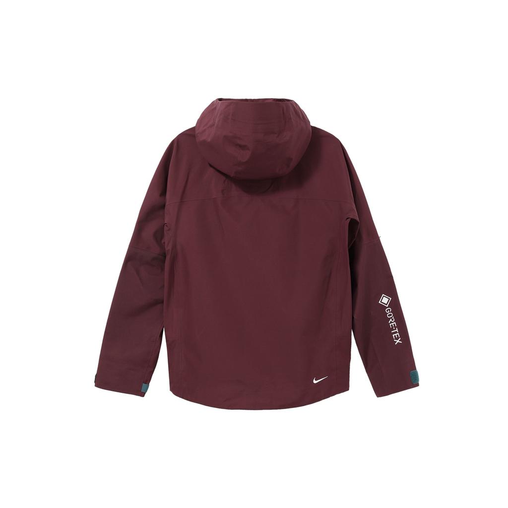 Nike ACG Storm-Fit Adv Gore-Tex Solid Color Windproof Waterproof Hooded Long Sleeve Jacket Women Jackets Dark-Brown-Red DQ6886-681