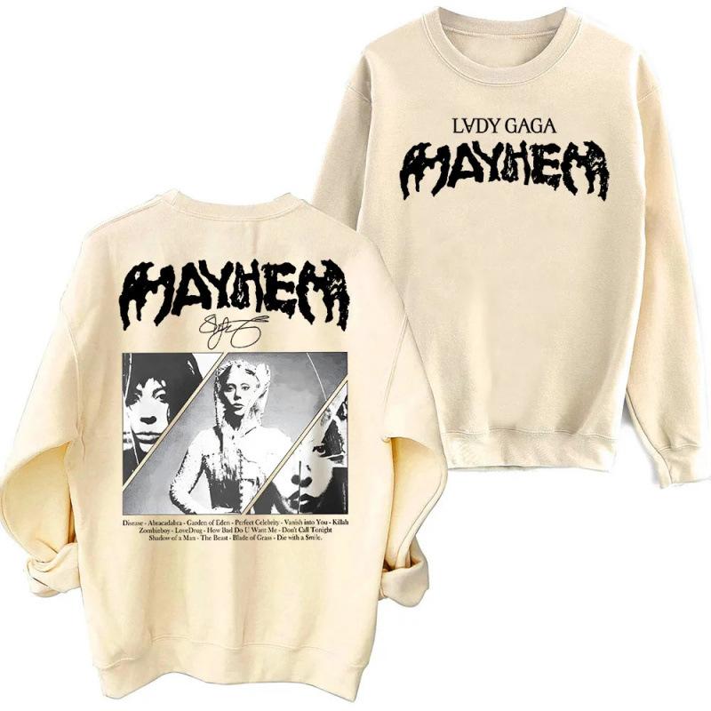 Толстовка Lady Gaga Mayhem Оверсайз Харадзюку
