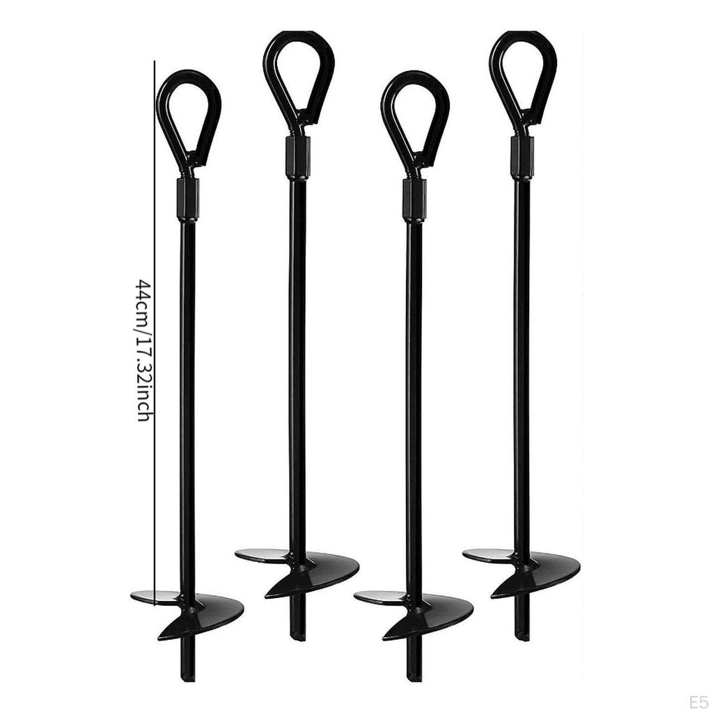 4Pcs Ground Anchors Tent Stakes Heavy Duty Accessories Camping Anchor Pegs for