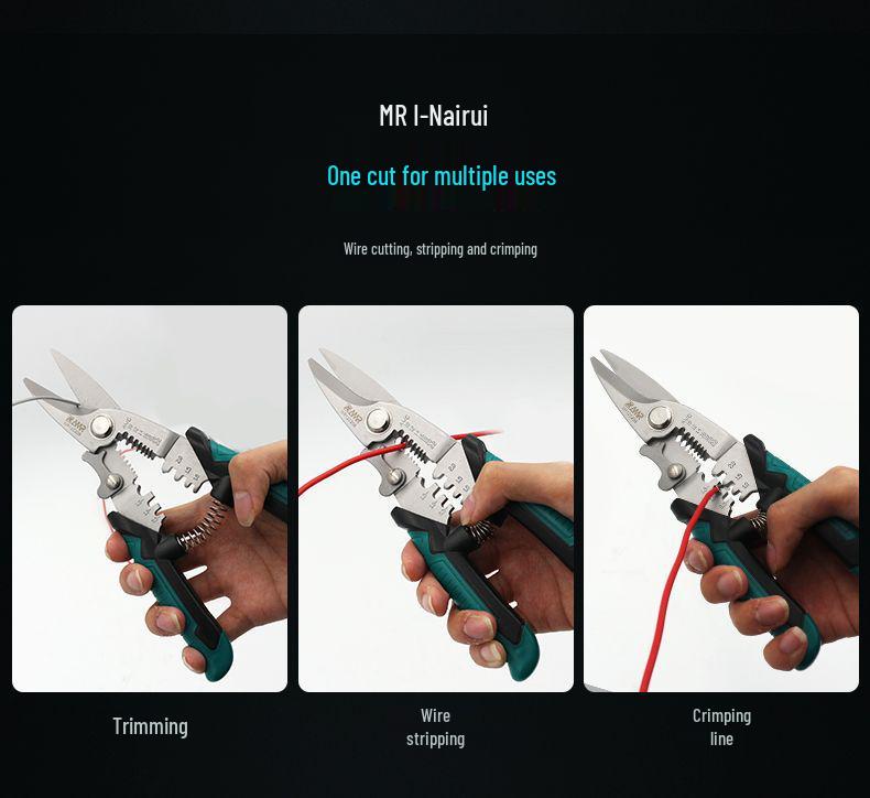 Multifunctional Heavy Duty Electrician Snips & Wire Cutters