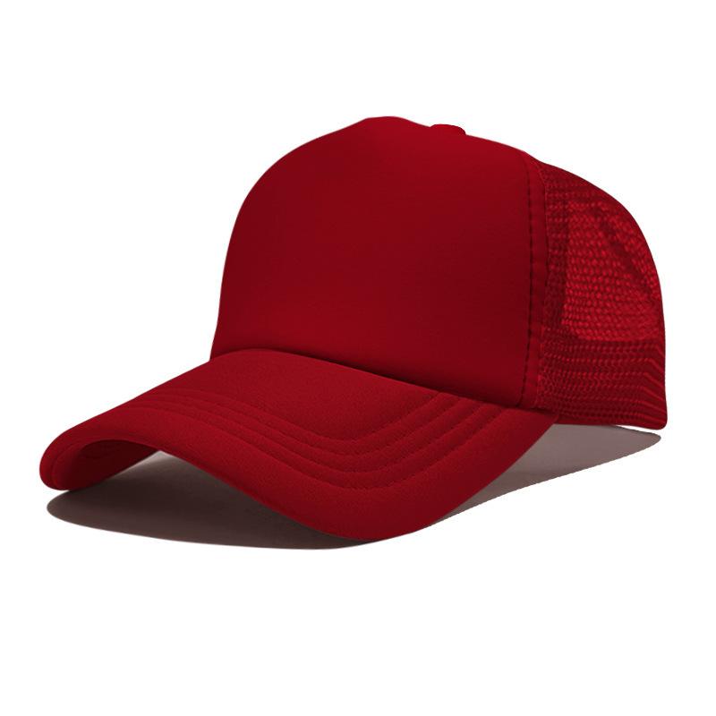 High Quality Custom LOGO 5 Panel Mesh Baseball Cap Print Embroidery Sponge Foam Trucker Hats