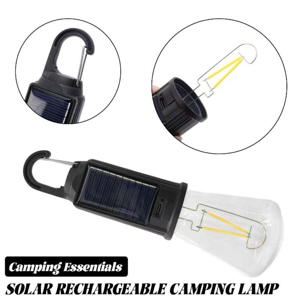 USB Rechargeable Solar Powered LED Lamp LED Light Camping Lamp Outdoor Activities