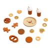 Wooden Cookie Play Food Set for Kids Kitchen Accessories Food Toys Pretend Play Slice and Bake Gift Toddler Learning Toys