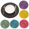 PP Handmade Woven Meal Mat Thermal Insulation Mat Dining Table Decoration Mat Solid Color Woven Kitchen Accessories
