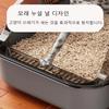 Кошачий туалет Кошачий песочник кошачья ванная Полузакрытый Чистящий лоток Принадлежности Туалет для питомца Кошачий лоток Поддон Ночной горшок Аксессуары Принадлежности
