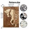 DIY Diamond Painting Kit White Horse and Floral Art for Adults and Beginners. Sparkling Diamond Art Handmade Home Wall Decor and Gifts