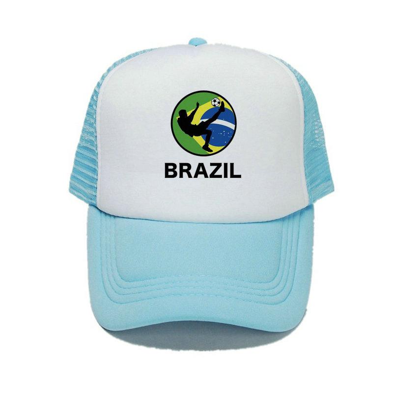 Men Women Football Brazil Team Snapback Cap 2018 Brazil Fan Soccer Sports Cap Yellow Green Brazil National Parrot Flag Hat YY456