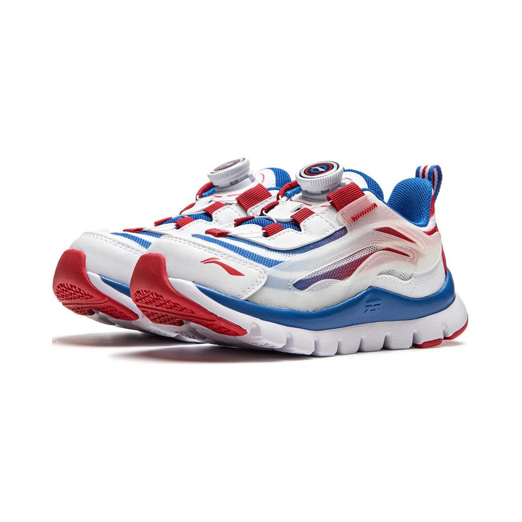 Li-Ning Kids Cloud Lightweight Breathable Running Shoes Kids Sneakers White Blue Red YKNU090-15