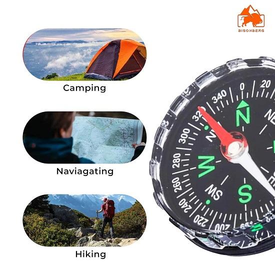 45 мм большой циферблат высокой точности водонепроницаемый военный компас подходит для кемпинга походов, скалолазания, путешествий