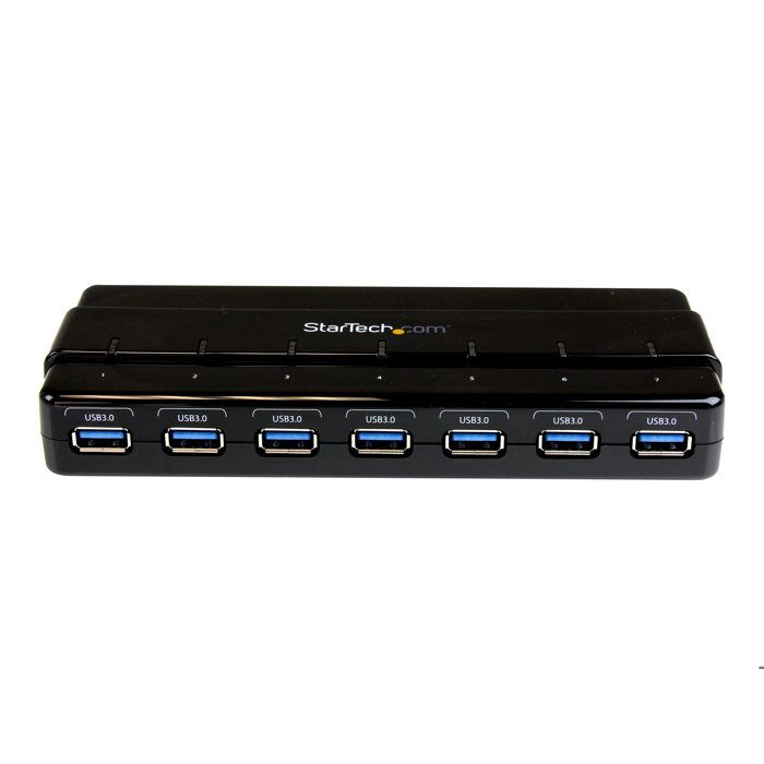 HUB - STARTECH.COM - ST7300USB3B - USB 3.0 Hub with Power Supply - 7 Ports