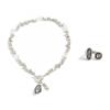 SHIXIN 2Pcs/Set Luxury Rhinestones Acrylic Pendant Necklace Ring for Women Charm Adjustable Opening Jewelry Set Accessories