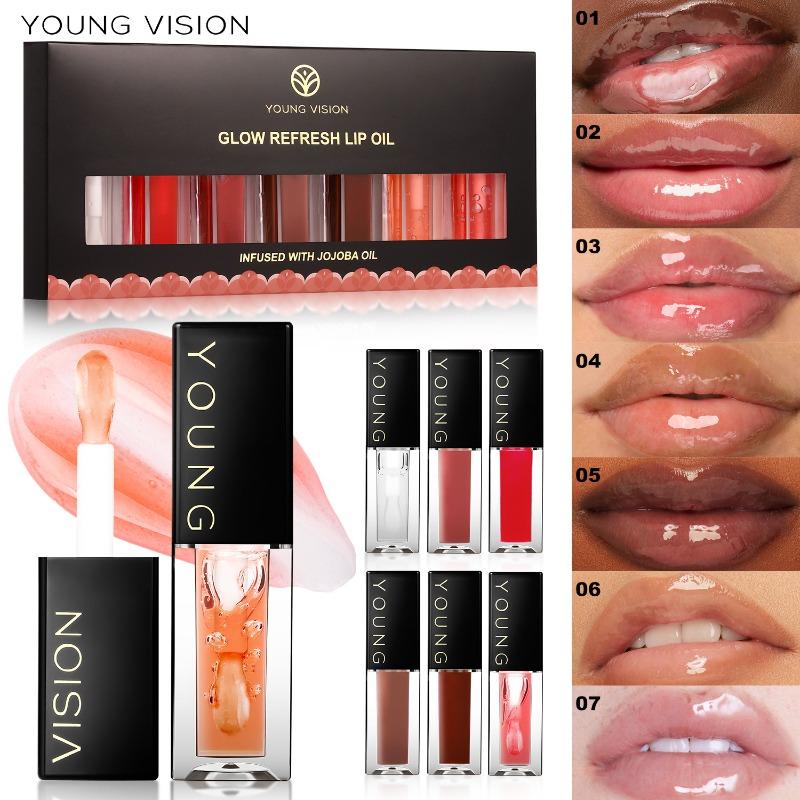 YOUNG VISION 7 цветов Зеркальный набор масел для губ Dodo Lip Liquid Lipstick Увлажняющий увлажняющий цвет для восстановления губ