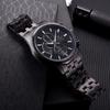 Casio Edifice Series Three Dial Six Needle Artificial Sapphire Mirror Fashion Classic Waterproof Solar Quartz Movement Watch EFB-670SBC-1AVUPR