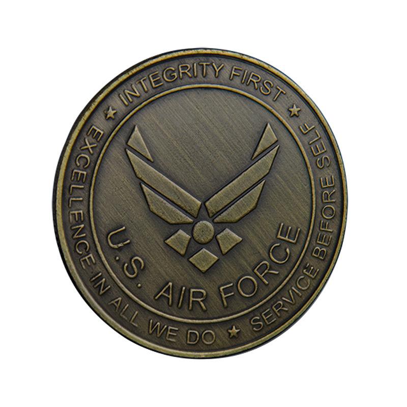 1 шт. Памятная монета США, самолет-истребитель, военная сила, памятная медаль, жетон, коллекционирование, патриотизм, сувенир