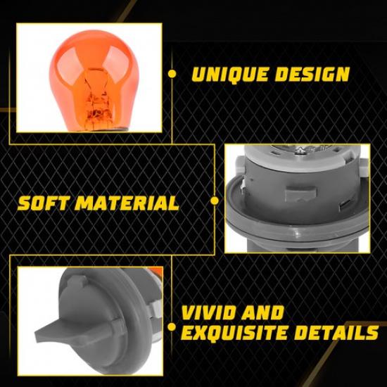 2X Front Signal Turn Lamp Light Bulb W/ Socket For Hyundai Sonata Ix45 2013-2016